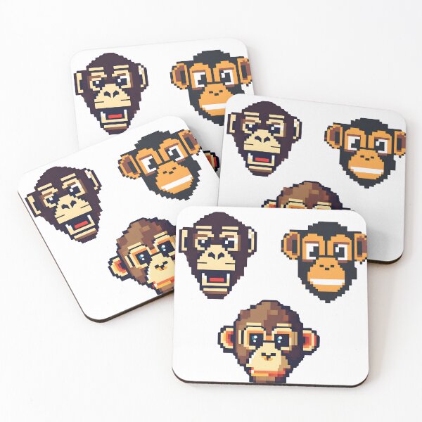 Item preview, Pixel Monkeys Trio designed and sold by Fashon1.