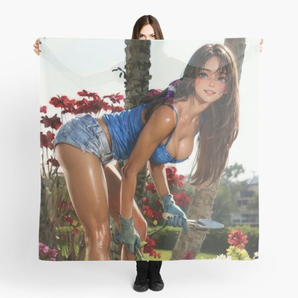 Item preview, Anime PinUp Girl: Syun Kamakado 051 (gardening) designed and sold by MtnTopAnime.