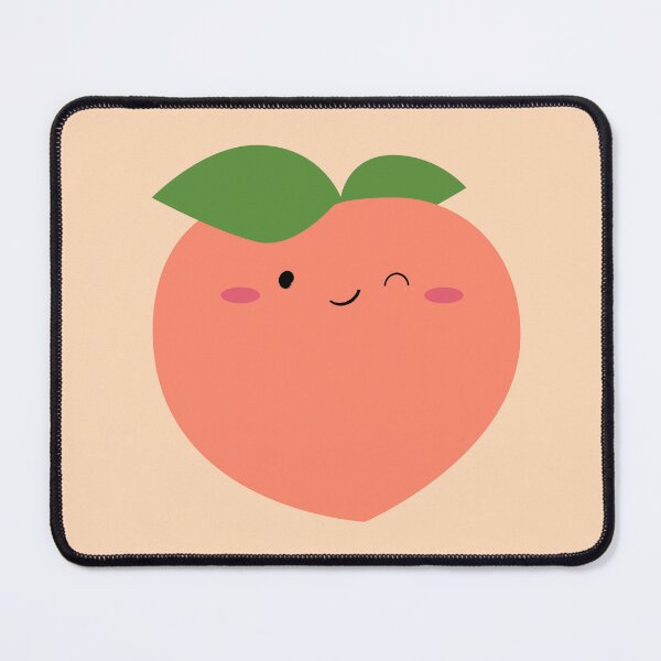 Item preview, Kawaii Winking Peach Fruit  designed and sold by elunemori.