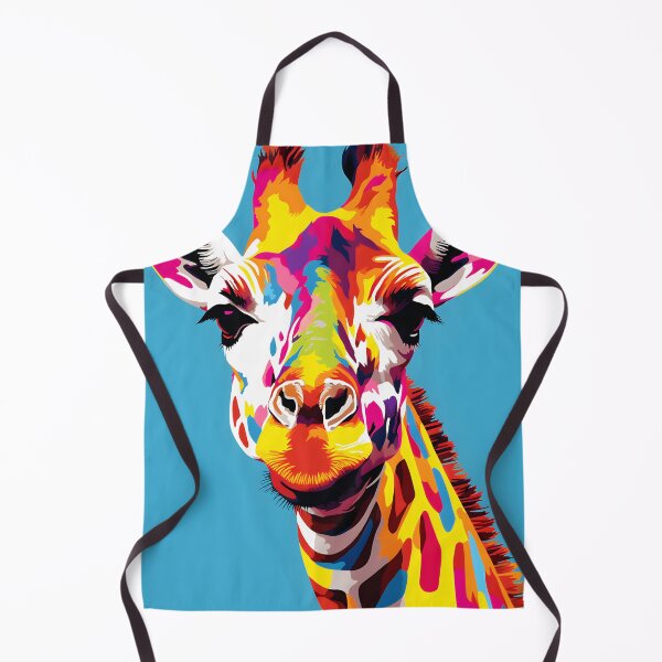 Artikelvorschau, Giraffenporträtkunst. Tier bunt. Tierkissen. entworfen und verkauft von formform.