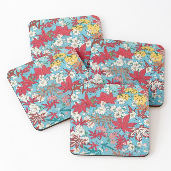 Item preview, Japanese Art, retro prints cute, cherry blossom, maple leaf print, great Japan Gift! designed and sold by JapaneseClub.