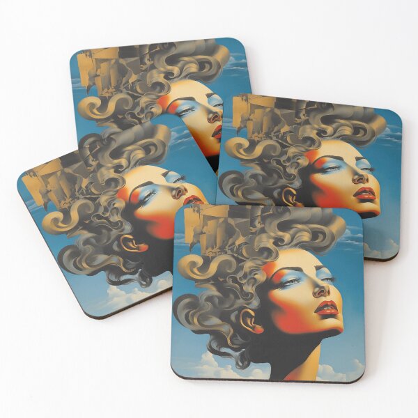 Item preview, Astral Beauty Unbound: Abstract Woman in Serenity designed and sold by Mullet Monkey.