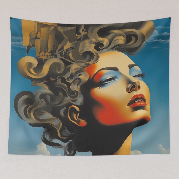 Item preview, Astral Beauty Unbound: Abstract Woman in Serenity designed and sold by Mullet Monkey.