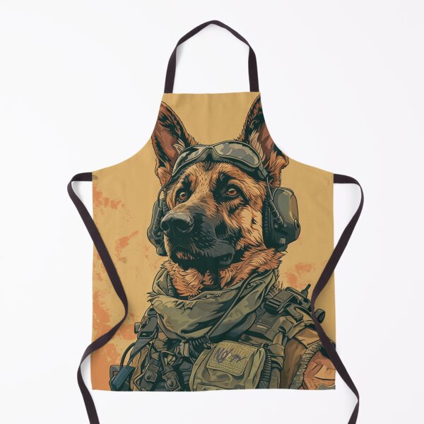 Item preview, Brave Sentinel - Military German Shepherd Poster designed and sold by Nicholas Panek.