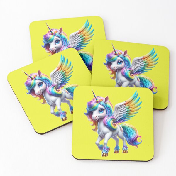 Item preview, Cute Pegasus Rainbow Unicorn - a magical and colorful illustration No. 6 designed and sold by Nathalymx.