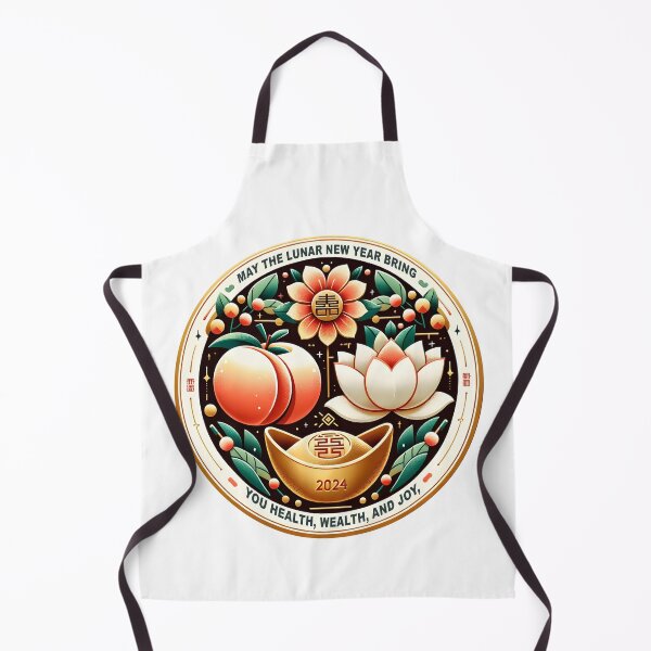 Item preview, Lunar Blessings - 2024 Prosperity and Wellness New Year Emblem designed and sold by FEBRICAST.