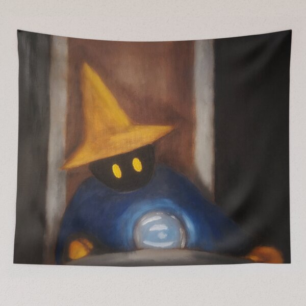 Item preview, Mago negro reflexionando designed and sold by EvergrimGallery.