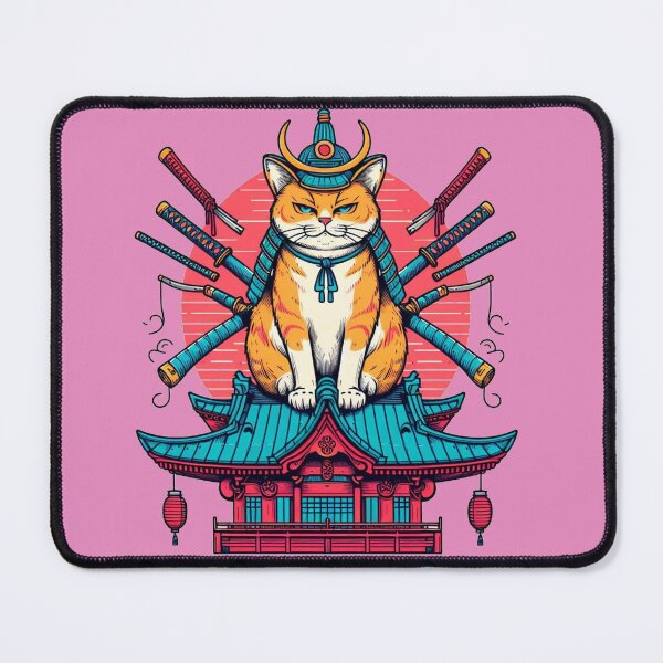 Item preview, samurai cat designed and sold by Biscoito007.