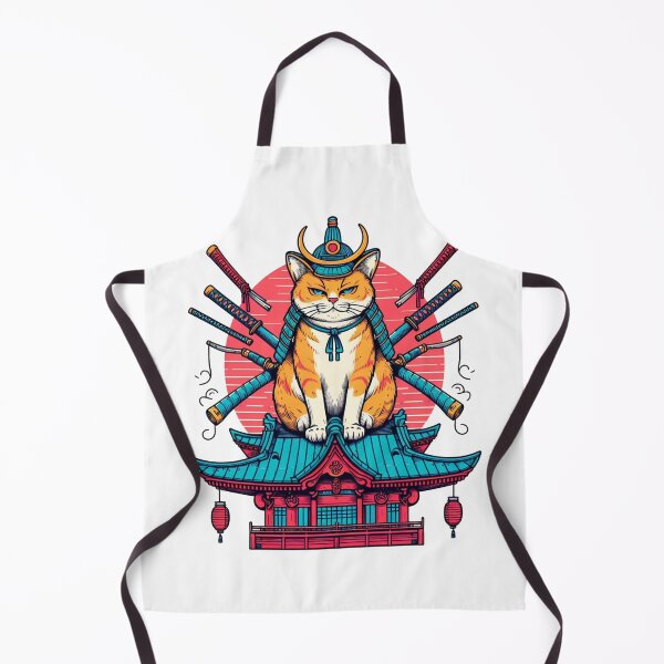 Item preview, samurai cat designed and sold by Biscoito007.
