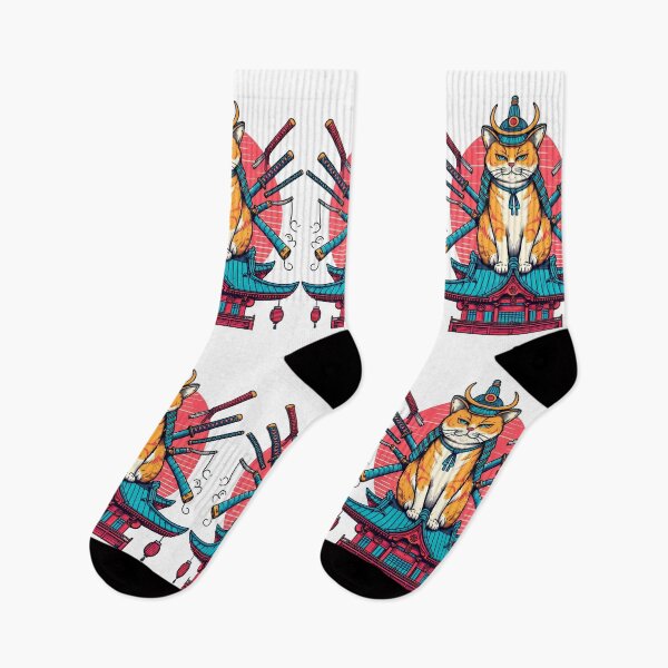 Item preview, samurai cat  designed and sold by Biscoito007.