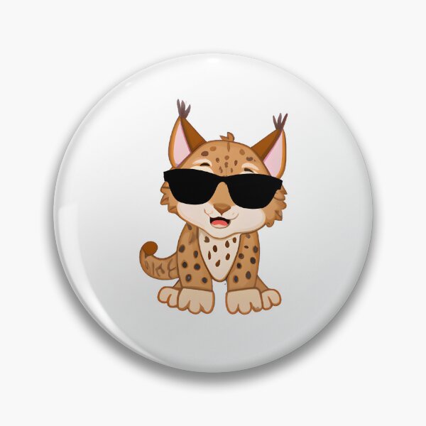 Item preview, Cool Bobcat Wearing Sunglasses designed and sold by TheAnimalZ00.