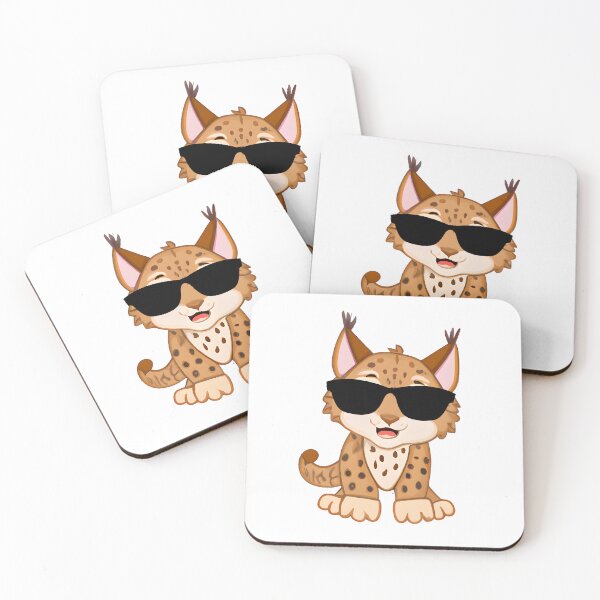 Item preview, Cool Bobcat Wearing Sunglasses designed and sold by TheAnimalZ00.