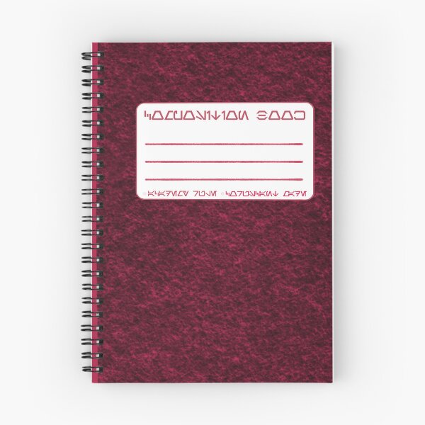 Item preview, Aurebesh Galactic Standard Classic Retro Composition Notebooks designed and sold by fiatluxillust.