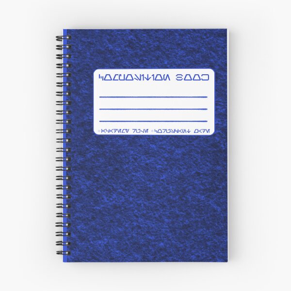 Item preview, Aurebesh Galactic Standard Classic Retro Composition Notebooks designed and sold by fiatluxillust.
