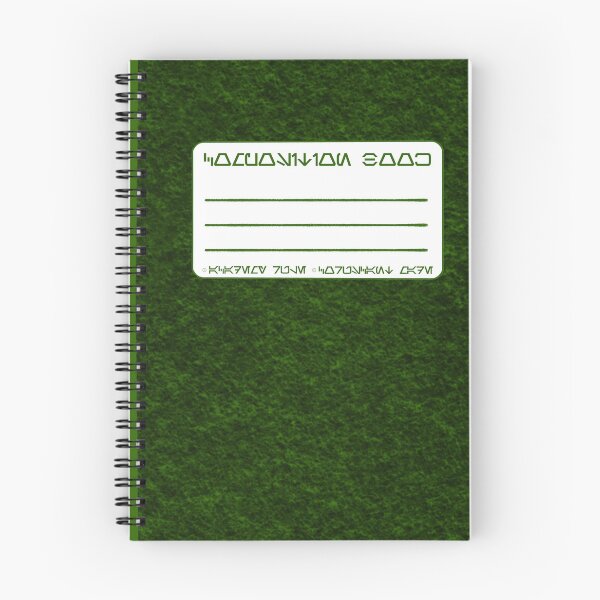 Item preview, Aurebesh Galactic Standard Classic Retro Composition Notebooks designed and sold by fiatluxillust.