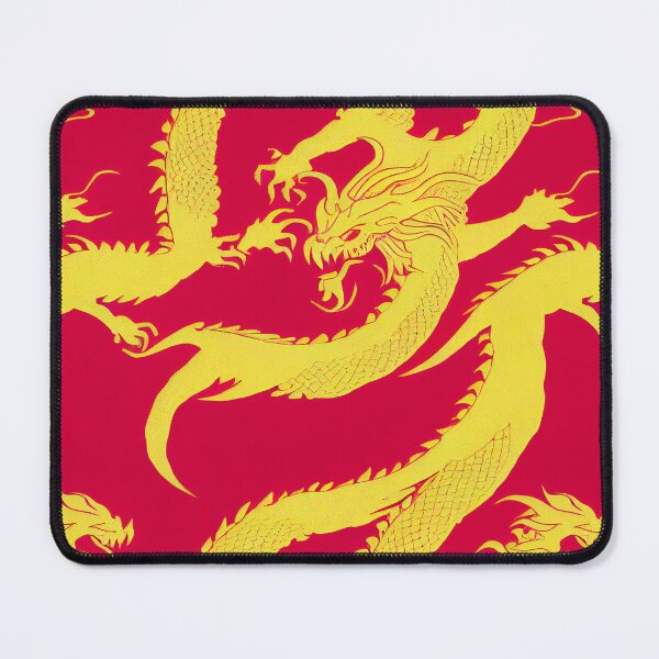 Item preview, Seamless Dance of the Prosperity Dragon - Auspicious Scales on Crimson Silk designed and sold by Phutharesuan Wachirapisut.