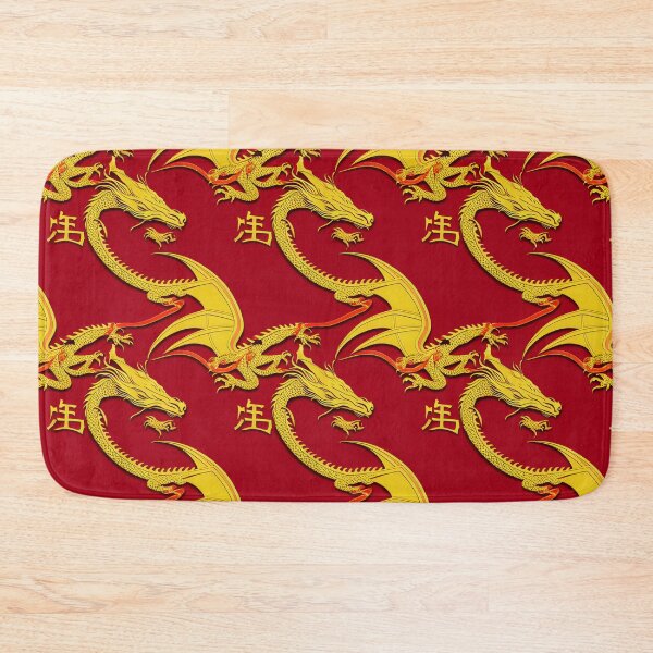 Item preview, Seamless Symphony of Golden Fortune - Dancing Dragons on Crimson designed and sold by Phutharesuan Wachirapisut.
