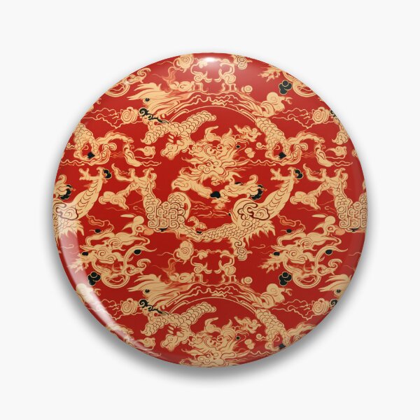 Item preview, Seamless Chase of the Lucky Firecrackers - Dancing Dragons on Festive Crimson designed and sold by Phutharesuan Wachirapisut.