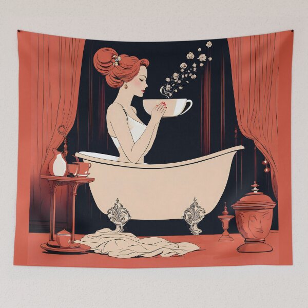 Item preview, A Big Cup of Rosie Lee designed and sold by PictureNZ.