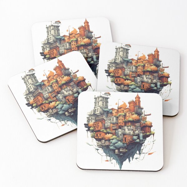 Item preview, Flying town designed and sold by NostosArt.