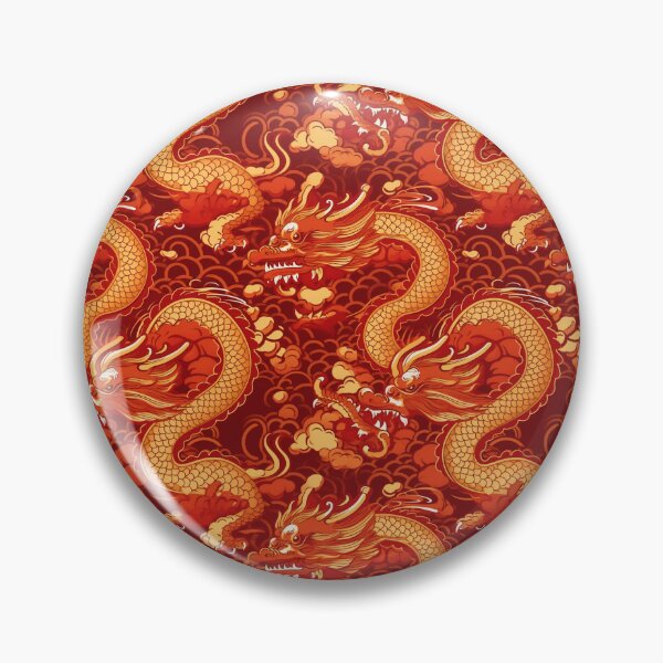 Item preview, Seamless Symphony of Golden Wishes - Lanterns Aglow on Crimson Night designed and sold by Phutharesuan Wachirapisut.
