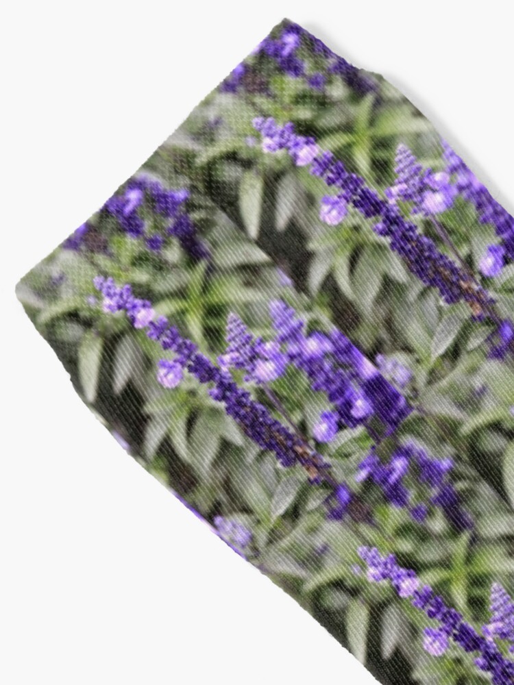 Thumbnail 2 of 5, Socks, Sage Flowers designed and sold by TanyaOwens.