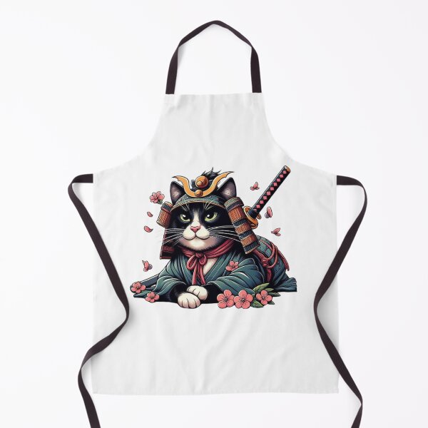 Item preview, Samurai cat: the feline warrior who will protect you designed and sold by Venta Mix JellycientArt.