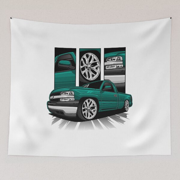 Item preview, Chevrolet Silverado 1500 Green designed and sold by vektoranda.