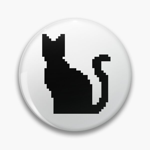 Item preview, Black Cat Pixel Art designed and sold by SteelCrystal.