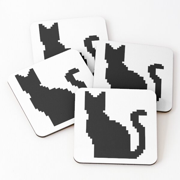 Item preview, Black Cat Pixel Art designed and sold by SteelCrystal.