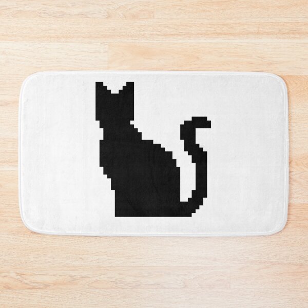 Item preview, Black Cat Pixel Art designed and sold by SteelCrystal.