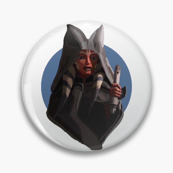 Item preview, Ahsoka Tano Portrait Blue Background  designed and sold by Sofkey.