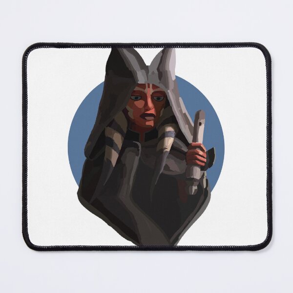 Item preview, Ahsoka Tano Portrait Blue Background  designed and sold by Sofkey.