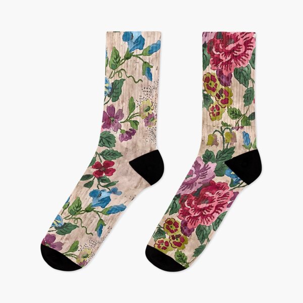 Item preview, Old fashioned Victorian floral wallpaper print designed and sold by Susan Gallup.