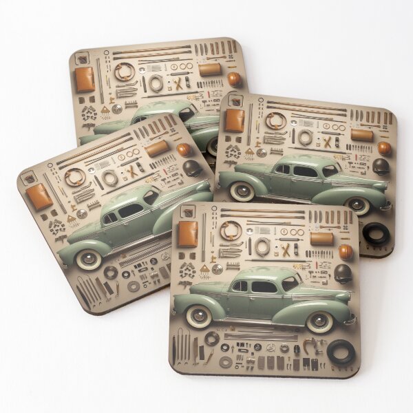 Item preview, 1939 Master Deluxe Classic Car Knolling Craft designed and sold by StefNomadLife.