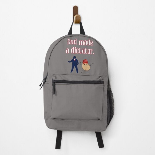 Item preview, God made a dictator with an illustration of a Dick and a tator. Funny political satire. designed and sold by JoyOfHopeStore.