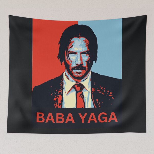Item preview, Baba Yaga Keanu Reeves Pintura designed and sold by Vicky021.