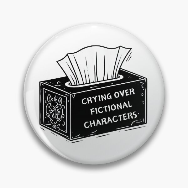 Item preview, Crying over Fictional Characters Gothic Tissue Box designed and sold by ArtadoraDesignz.