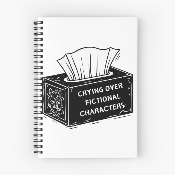 Item preview, Crying over Fictional Characters Gothic Tissue Box designed and sold by ArtadoraDesignz.
