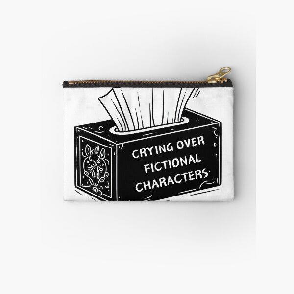 Item preview, Crying over Fictional Characters Gothic Tissue Box designed and sold by ArtadoraDesignz.