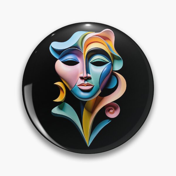Item preview, Colorful Abstract Face Design #4 designed and sold by George Michael.