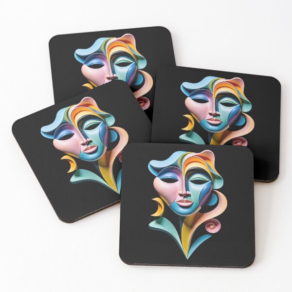 Item preview, Colorful Abstract Face Design #4 designed and sold by George Michael.