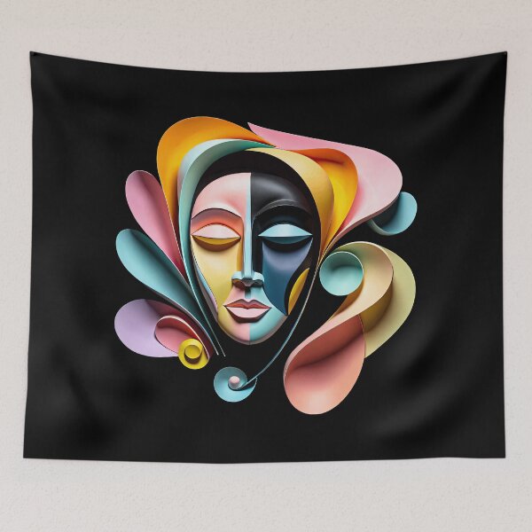 Item preview, Colorful Abstract Face Design #5 designed and sold by George Michael.