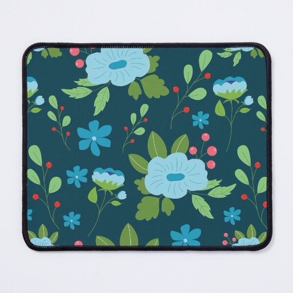 Item preview, Pastel soft blue flowers print designed and sold by pinkyfish1010.