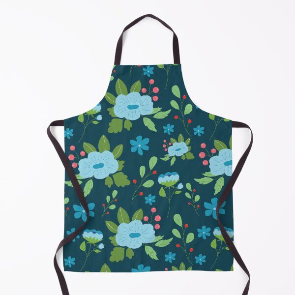Item preview, Pastel soft blue flowers print designed and sold by pinkyfish1010.