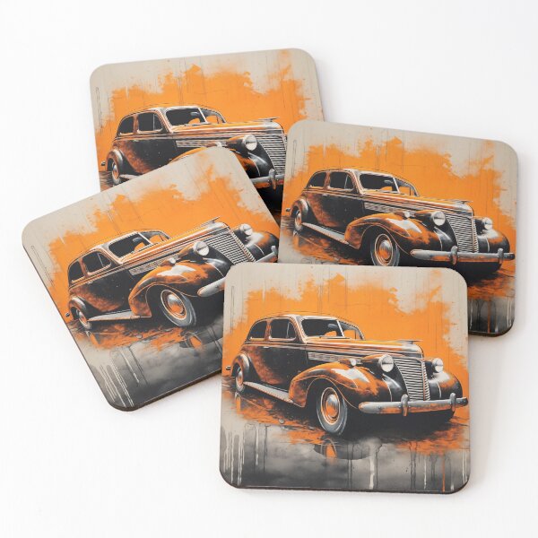 Item preview, 1939 Master Deluxe Classic Car Stencil Art Print designed and sold by StefNomadLife.