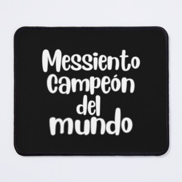 Item preview, Messiento campeón del mundo soccer futbol quote art  designed and sold by The-GOAT-Store.