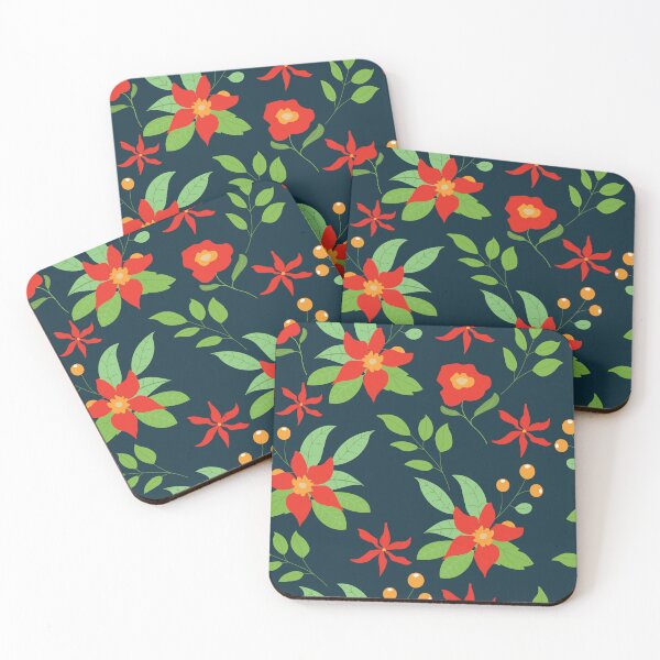 Item preview, Expressive red floral print designed and sold by pinkyfish1010.