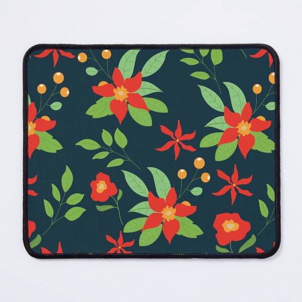 Item preview, Expressive red floral print designed and sold by pinkyfish1010.