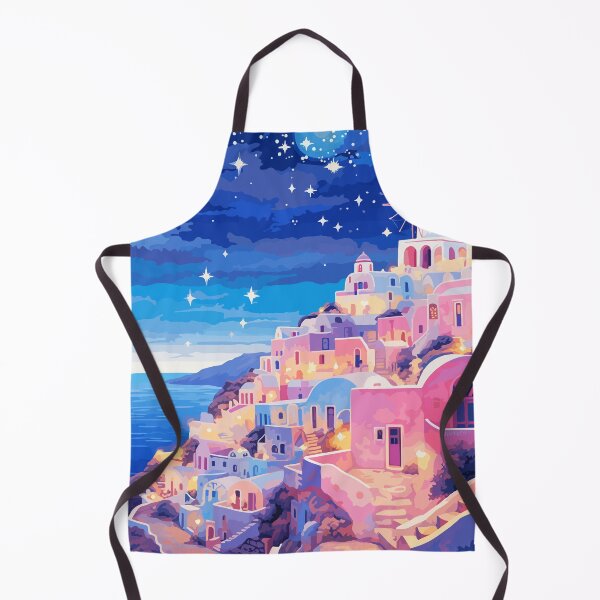 Item preview, Lofi Pastel Santorini Greece Afternoon Illustration Art Aesthetic designed and sold by LVTFCOarts.